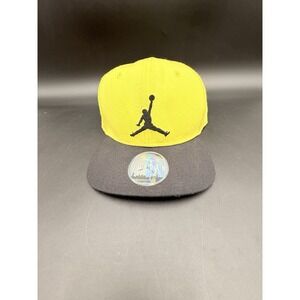 Air Jordan Hat Men Yellow Black Cap One Size